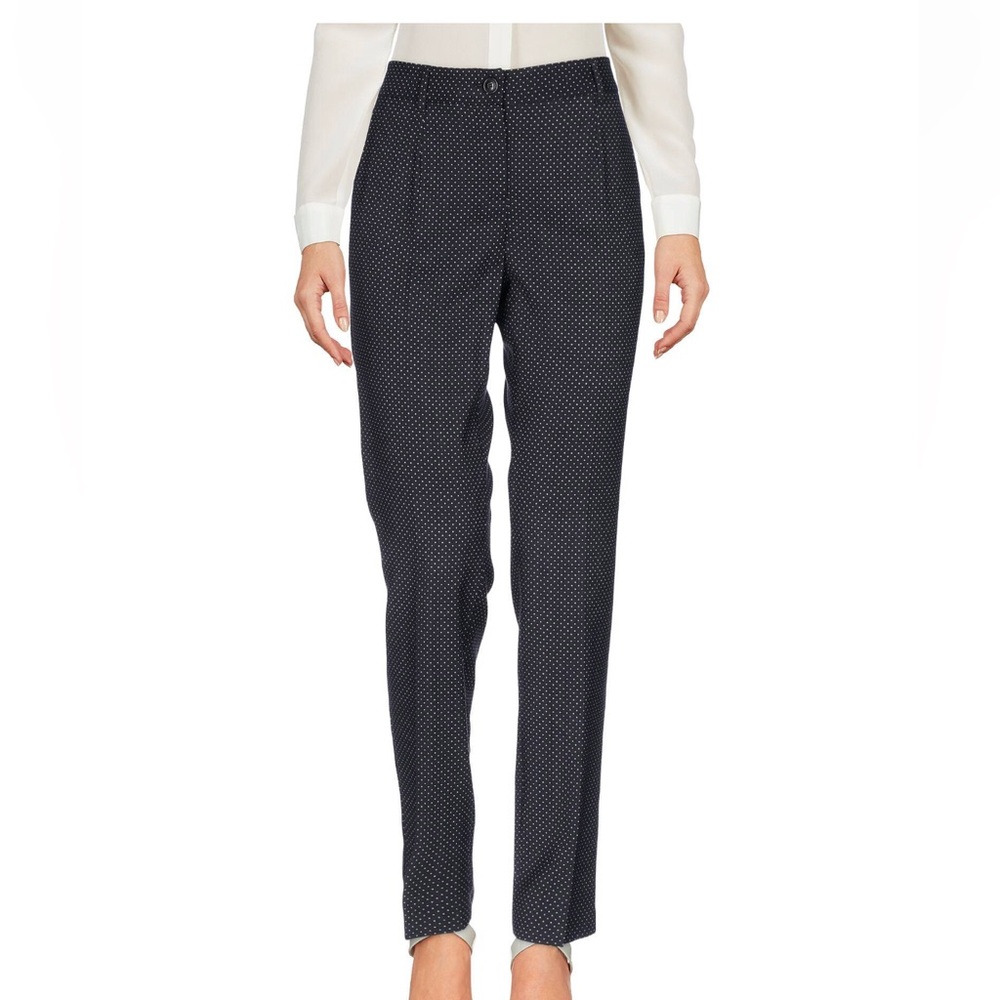 Dolce & Gabbana Black and White Patterned Pants